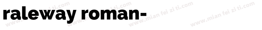 raleway roman字体转换